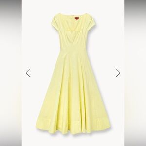 STAUD SHORT SLEEVE WELLS DRESS SUNRAY